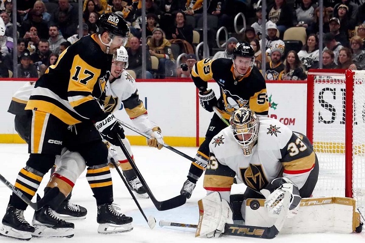 Les Penguins de Pittsburgh conservent la première place après avoir battu les Golden Knights de Vegas